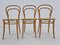 Bentwood Nr. 14 Chairs by Michael Thonet, 1950s, Set of 3, Image 6