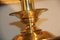 Italian Wood & Brass Table Lamps, 1950, Set of 2, Image 4