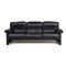 Dark Blue Leather DS 70 Three-Seater Sofa from De Sede 1