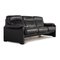 Dark Blue Leather DS 70 Three-Seater Sofa from De Sede, Image 7