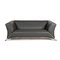 Gray Leather 322 Two-Seater Sofa from Rolf Benz 1