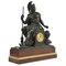Neoclassical Marble and Bronze Mantel Clock 2