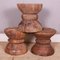 Antique Carved Side Tables, Set of 3 1