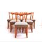 Vintage Dining Chairs in Solid Wood by Guillerme et Chambron, Set of 6 8