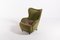 Italian Modern Lounge Chair with Ottoman in Velvet Upholstery, Set of 2, Image 2