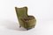 Italian Modern Lounge Chair with Ottoman in Velvet Upholstery, Set of 2 4