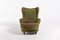 Italian Modern Lounge Chair with Ottoman in Velvet Upholstery, Set of 2, Image 3