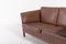 Dänisches Vintage 2-Sitzer Sofa aus Braunem Leder von Mogens Hansen, 1970er 10