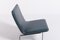 Danish Architectural Lounge Chair in Blue Vinyl Upholstery, 1960s 7