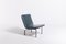 Danish Architectural Lounge Chair in Blue Vinyl Upholstery, 1960s, Image 1