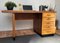 Mid-Century Italian Walnut & Brass Desk, 1960s, Image 3