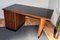 Bureau Mid-Century en Noyer et Laiton, Italie, 1960s 6