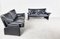 Leather Sofa Set by Vico Magistretti for Cassina, 1990s, Set of 2, Image 3