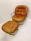 Fauteuil et Ottomane Mod 915 Mid-Century en Cuir Cognac par Carlo De Carli, Set de 2 3