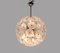 Modernist Glass and Chrome 10-Light Dandelion Sputnik Chandelier, 1960s 3