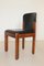 Schwarze Leder Stühle von Silvio Coppola für Bernini, 1971, Italien 1