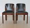 Chaises en Cuir Noir par Silvio Coppola pour Bernini, Italie, 1971 6