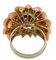 14 Karat White Gold Lion Ring, Image 3