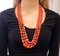 Coral and Silver Closure Multi-Strands Necklace 4