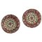 Rubies and Diamonds Rose Gold and Silver Clip-on Earrings, Set of 2, Image 1