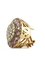 Orecchini a clip in oro rosa e argento con rubini e diamanti, set di 2, Immagine 3