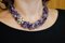Amethyst Blumen Halskette mit zwei Strängen 5