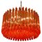 Coral Triedi Crystal Prism Chandelier, Image 1