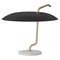 Model 537 Table Lamp with Black Reflector and Brass Structure by Gino Sarfatti for Astep 1