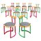 Mid-Century Italian Round Metal Chairs by Tito Agnoli, 1950s, Set of 12, Image 1