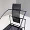 Postmoderner italienischer Quinta 605 Armlehnstuhl aus schwarzem Metall von Mario Botta für Alias, 1980er 8