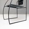 Postmoderner italienischer Quinta 605 Armlehnstuhl aus schwarzem Metall von Mario Botta für Alias, 1980er 10