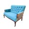 Georgian Sofa with New Blue Upholstery 4