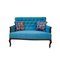 Georgian Sofa with New Blue Upholstery, Image 2
