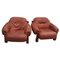 Mid-Century Leather Armchairs in the Style of Sergio Rodrigues 1