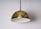 Mid-Century Italian Gilt Metal Pendant Lamp Attributed to Franco Albini, 1970s, Image 5