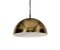 Mid-Century Italian Gilt Metal Pendant Lamp Attributed to Franco Albini, 1970s 4