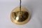 Lámpara colgante italiana Mid-Century de metal dorado atribuida a Franco Albini, años 70, Imagen 8