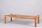 Rectangular Mid-Century Modern Leather and Wood Coffee Table, 1950s, Image 13