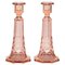 Art Deco Candlesticks by Charles Graffart for Val Saint Lambert Luxval, Set of 2 1