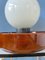 Large West German Ceramic Table Lamp with Glass Shade 9