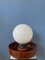 Large West German Ceramic Table Lamp with Glass Shade, Image 6