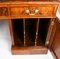 19th Century Victorian Burr Walnut Partners Pedestal Desk, Image 15