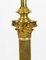 19th Century Victorian Brass Column Telescopic Lamp 5