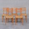 Mid-Century French Rope Dining Chairs attibuted to Audoux-Minet, Set of 5 1