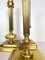 Neoclassical Brass Table Lamps with Pull Cord, Set of 2 9