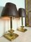 Neoclassical Brass Table Lamps with Pull Cord, Set of 2 3