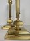 Neoclassical Brass Table Lamps with Pull Cord, Set of 2 6