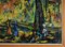 Nkusu Felelo, Dipinto di paesaggio con figure, Olio su tela su pannello, Incorniciato, Immagine 2