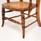 Antique Victorian Carved and Cane Seated Armchair 9