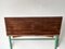 Vintage Industrial Console Table with Drawers 5